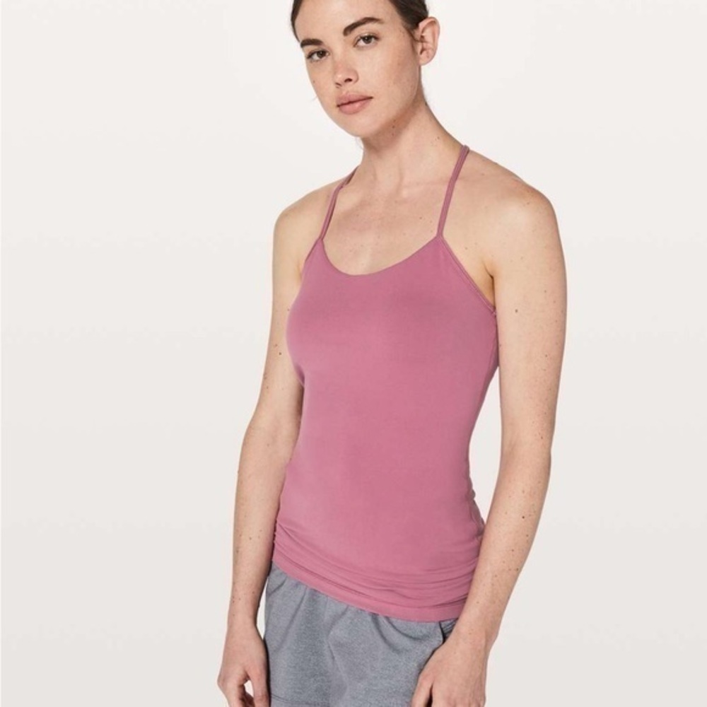 3/30$💥 Lululemon Tank Top cami Pink Razorback Running Yoga Athletic Women Small